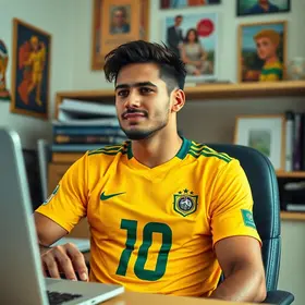 Lula Neymar jogador home office Copa do Mundo